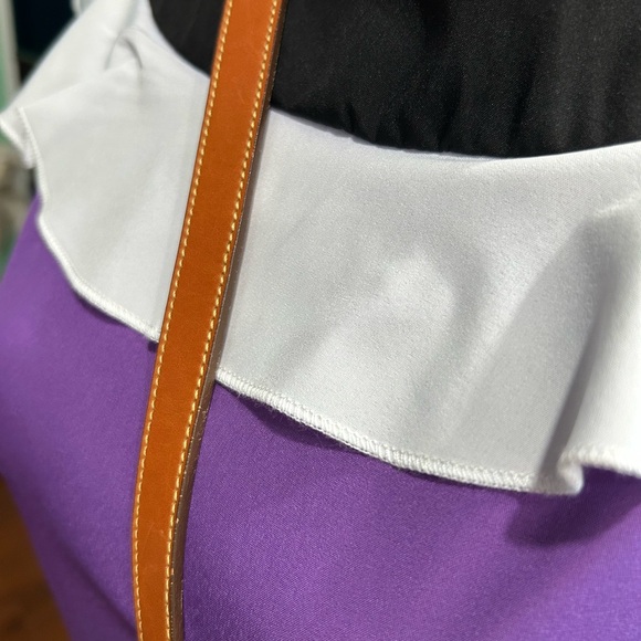 Dooney & Bourke Black and Tan Crossbody Bag with Signature Brass Lock - Picture 8 of 14